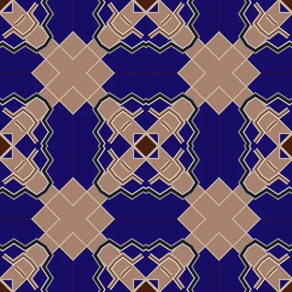 Zickzack Vektor Nahtloses Muster Geometrische Abstrakte Ornamentale Hintergrund Kreatives Modernes — Stockvektor