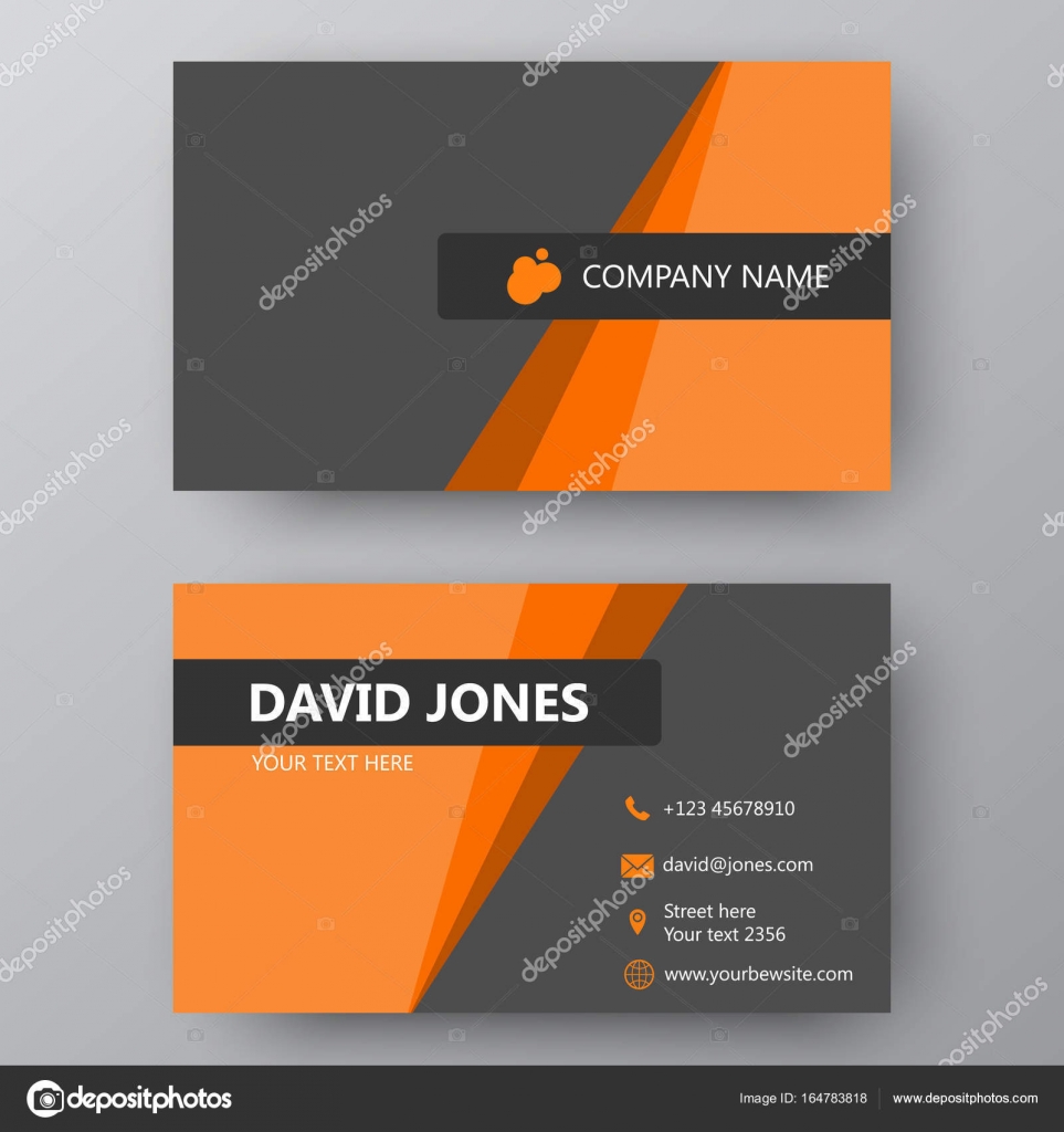 modern presentation card with company logo vector business card presentation card