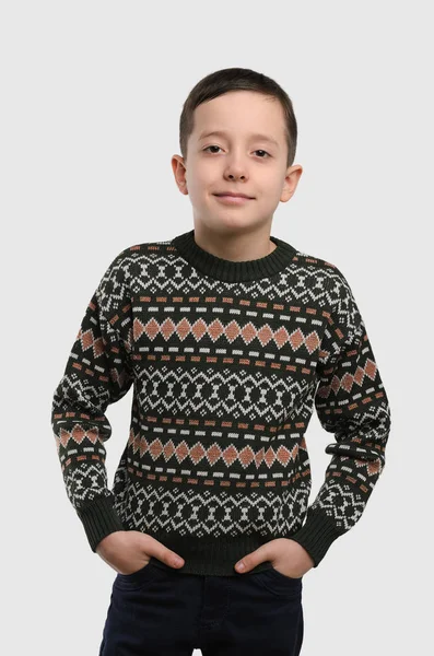 Portrait De Jeune Garcon Beau Garcon Portrait Studio Expression L Intimidation Stock Photo