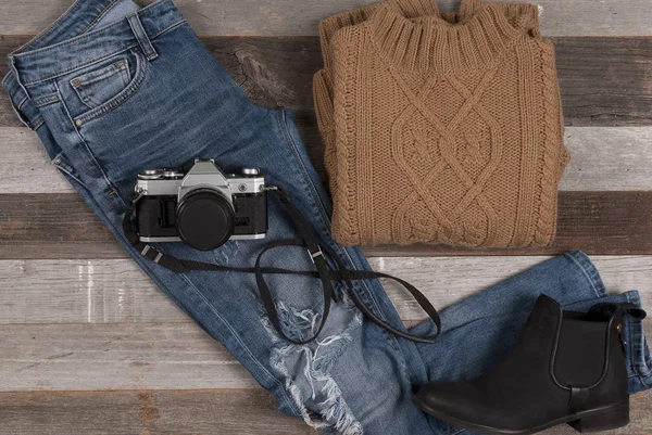 Ropa de otoño e invierno para mujer — Foto de Stock