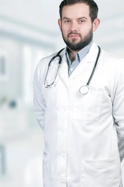 Doctor with stethoscope — Stock Photo, Image