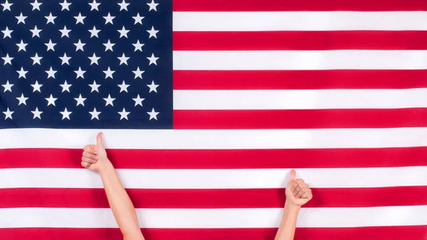 Bandera de Estados Unidos. Símbolo americano. Día de la Independencia . —  Fotos de Stock