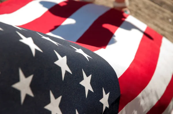 Bandera de Estados Unidos. Símbolo americano. Día de la Independencia . — Foto de Stock