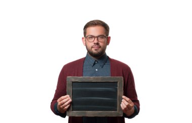 Holding boş siyah yönetim kurulu iş adamı