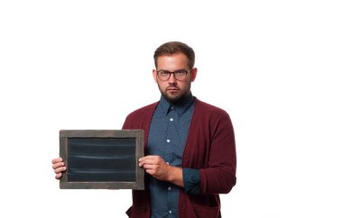 Holding boş siyah yönetim kurulu iş adamı