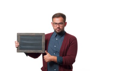 Holding boş siyah yönetim kurulu iş adamı