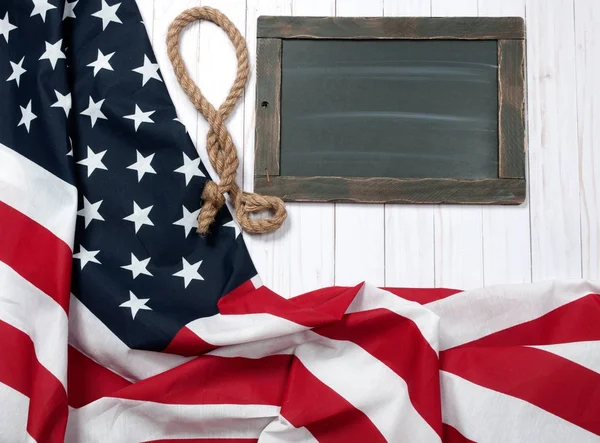 ABD bayrağı. Ahşap arka plan üzerinde Amerikan bayrağı.