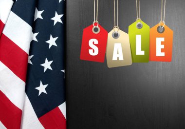Amerika Birleşik Devletleri bayrağı. Amerikan tatil. Satılık.
