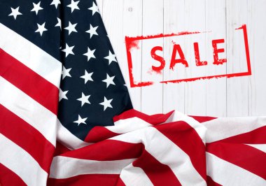 Amerika Birleşik Devletleri bayrağı. Amerikan tatil. Satılık.