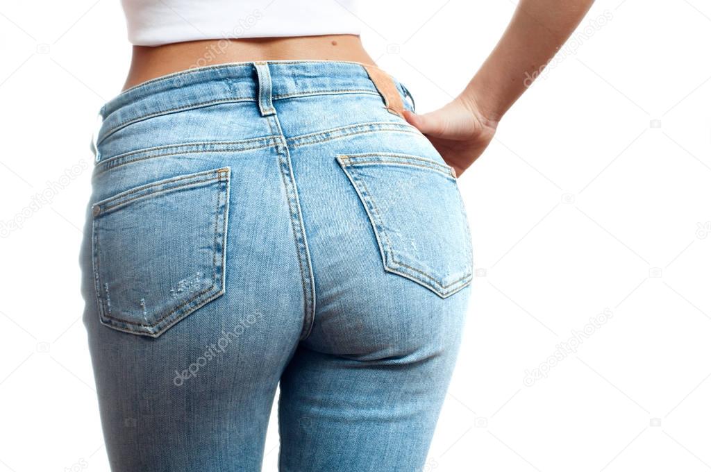 Fotos de Fondo femenino en jeans ajustados - Imagen de © flisakd