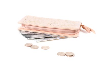 M-cüzdanda para. Amerikan Doları tam cüzdan 