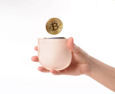 Cryptocurrency altın bitcoin. Elektronik sanal para 