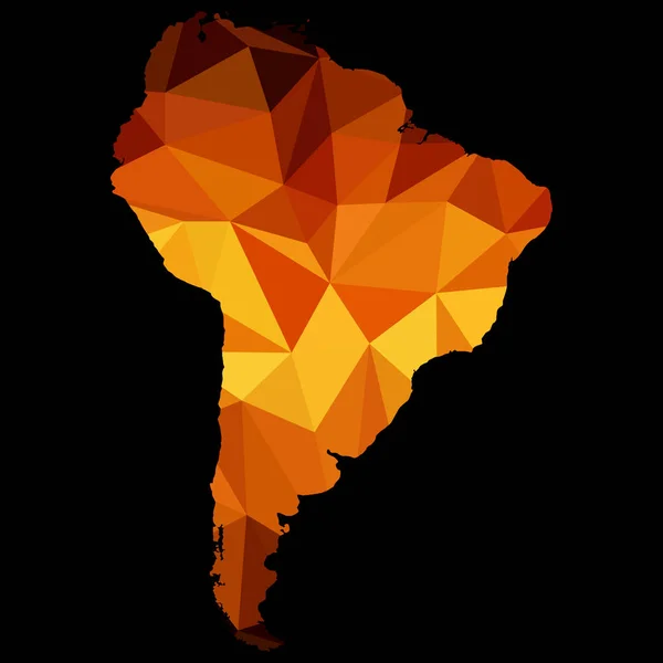 Carte de l'Amérique du Sud résumé original — Image vectorielle