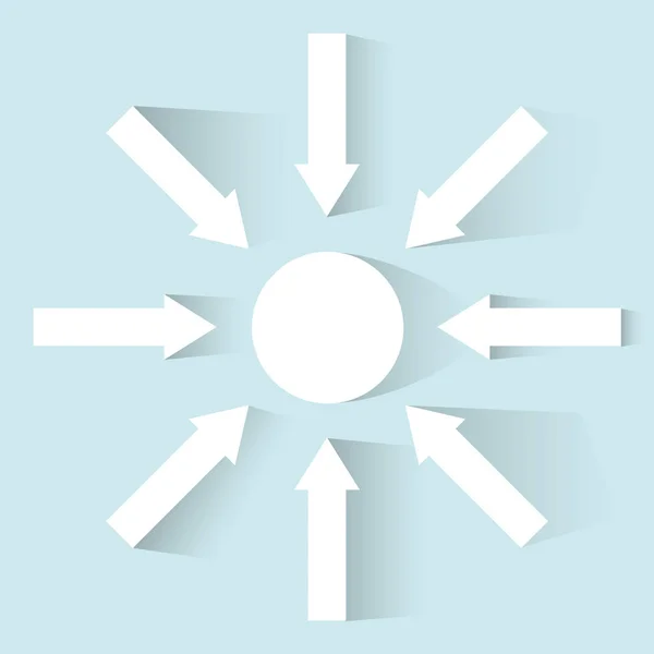 Daire için işaret eden oklar