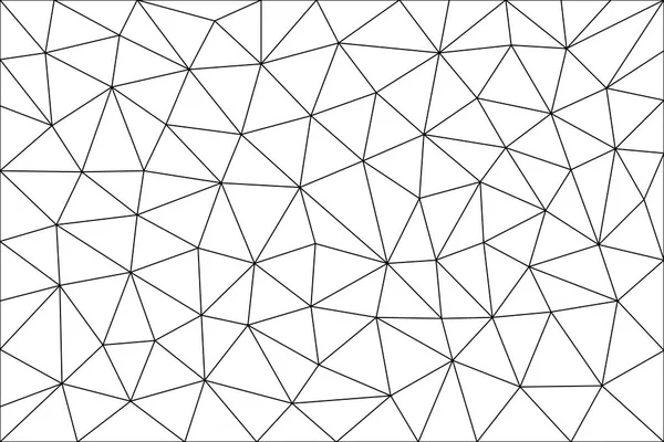 Triangular, poligonal en blanco — Vector de stock