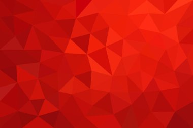 Kırmızı-Sarı poligonal mozaik arka plan