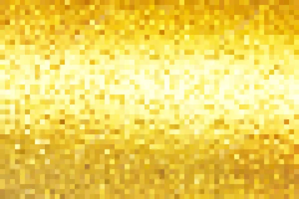 金色, 明亮的像素背景 — 图库矢量图片