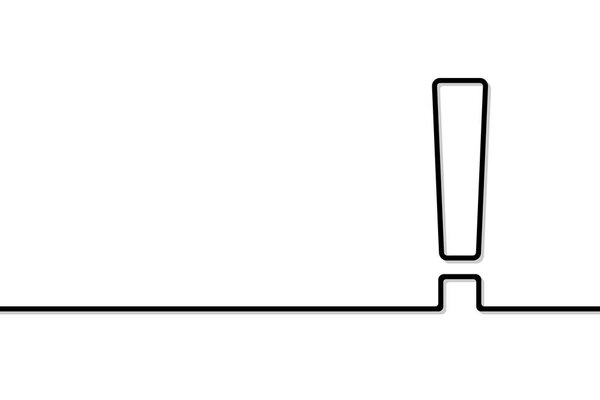 Вектор восклицательных знаков
