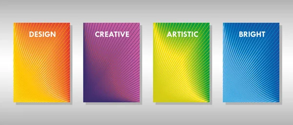 Modèle de conception de couverture de livre coloré, modèle A4. Illustration vectorielle . — Image vectorielle