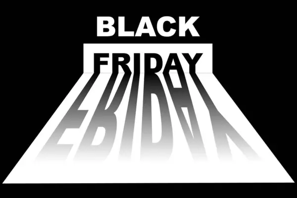 The original banner for the black Friday sale — Stock Vector