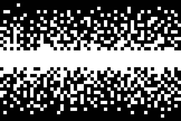 Pixel art banner con lugar y espacio para tu texto — Vector de stock