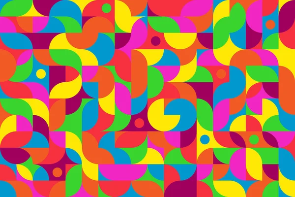 Kirkas värikäs monivärinen tausta rohkeimmille suunnitteluhankkeille — vektorikuva