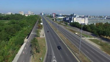 Havadan görünümü şehir içi karayolu, Sofia, Bulgaristan