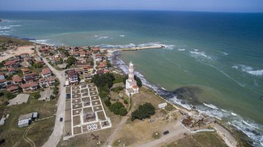 Aerial view of Shabla lighthouse, Bulgaria clipart