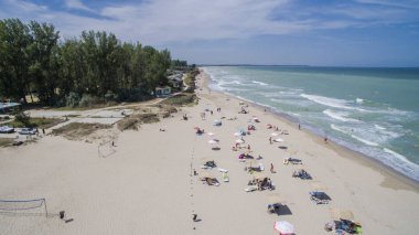 Aerial view of Shabla beach, Bulgaria clipart
