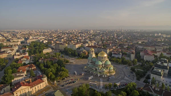 Vue aérienne du centre-ville de Sofia, Bulgarie — Photo