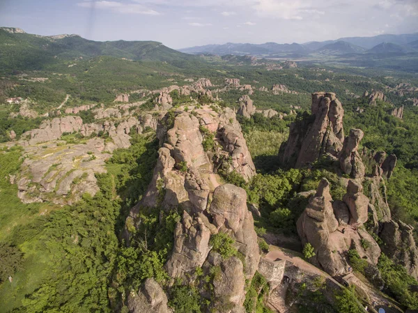 Vista aérea de las rocas de Belogradchik, Bulgaria — Foto de Stock