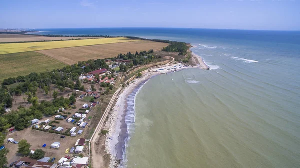 Vista aérea de la playa del Mar Negro, Bulgaria —  Fotos de Stock