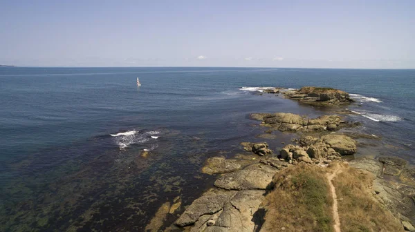 Vista aérea do Mar Negro, Bulgária — Fotografia de Stock