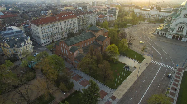 Sofya Sofya Bulgaristan Eski Kilisesi Havadan Görünümü — Stok fotoğraf