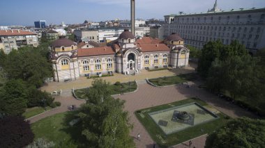 Havadan görünümü Sofya Müzesi, eski banyo, Sofia, Bulgaristan