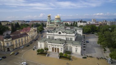 Hava görünümünü Bulgar Parlament, Sofia, Bulgaristan