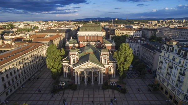 Luftaufnahme Von Ivan Vazov Nationa Theater Sofia Bulgaria — Stockfoto