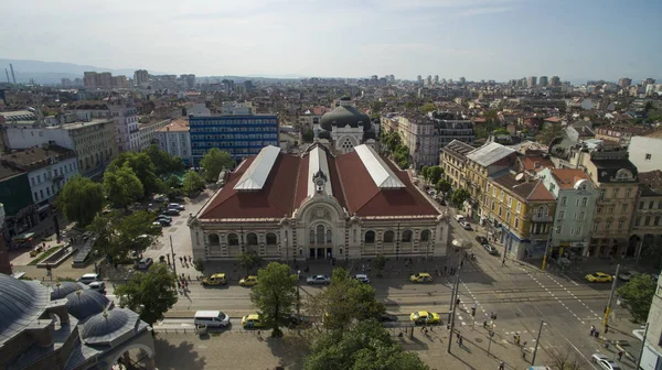 Havadan Görünümü Merkezi Pazarının Sofia Bulgaristan — Stok fotoğraf