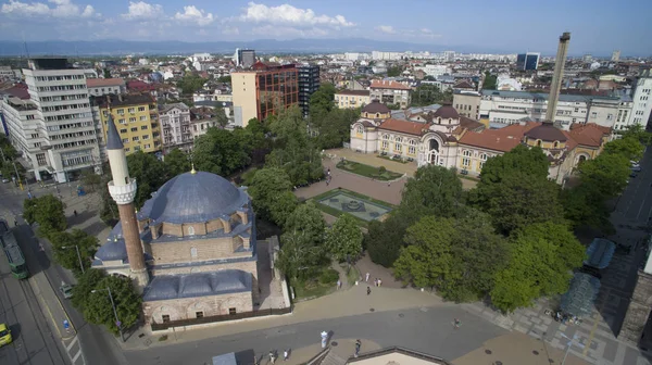 Luftaufnahme Von Banya Baschi Moschee Sofia Bulgarien — Stockfoto