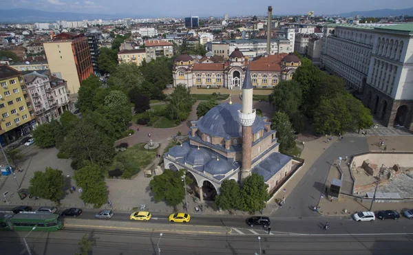 Antenne Vie Van Banya Bashi Moskee Sofia Bulgarije — Stockfoto