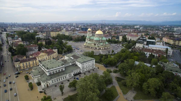 Luftaufnahme Der Kathedrale Des Alexander Nevsky Sofia Bulgarien — Stockfoto