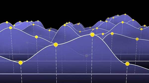 Иллюстрация Диаграммы Кривой Линейного Графа — стоковое фото
