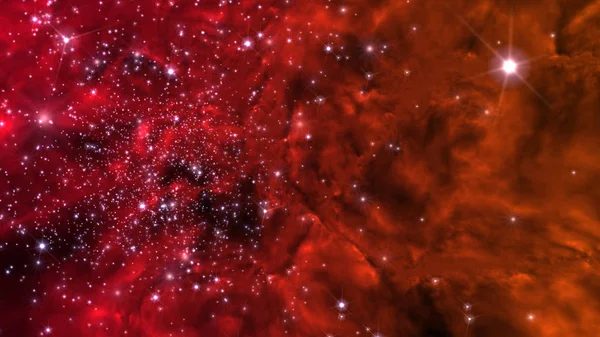Ilustracja Fikcyjne Star Pole Mgławice Słońce Galaktyk — Zdjęcie stockowe