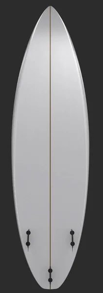 白いサーフボード 正面の図 — ストック写真
