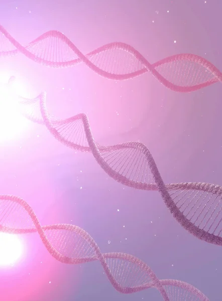 Ilustración Ácido Ribonucleico Hebra Adn — Foto de Stock