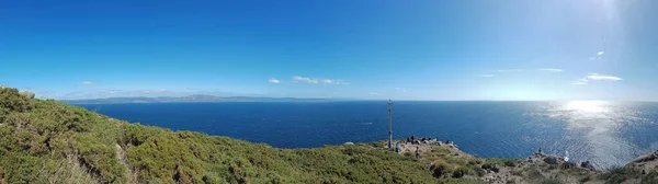 Vista Para Oceano Atlântico Cabo Finisterre Galiza Norte Espanha — Fotografia de Stock