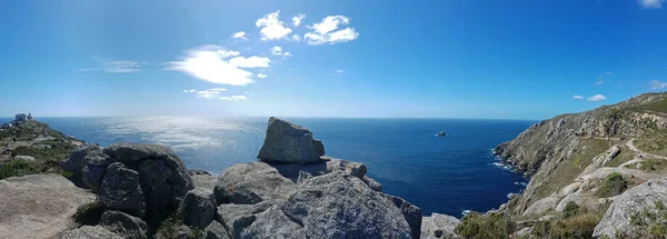 Vue Sur Océan Sur Une Côte Rocheuse Nord Espagne Cabo — Photo