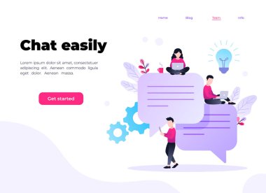 Halkın Karakterleri Takvimle Planlama Programı. Erkek ve Kadın Çalışmalarını ve Zamanlarını Düzenler. İş Planı ve Zaman Yönetimi Konsepti. Düz İzometrik Çizim.