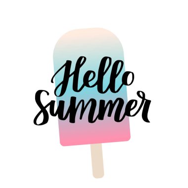 Vektör harfli poster. El yazısı kaligrafi. El yazısıyla yazılmış yaz 