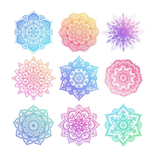 Renk vektörü mandala deseni